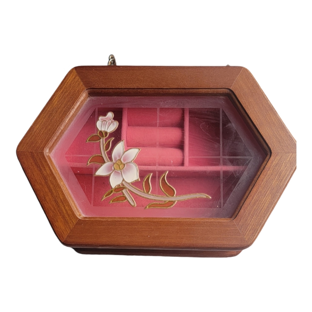 VINTAGE WOODEN MELE JEWELRY BOX